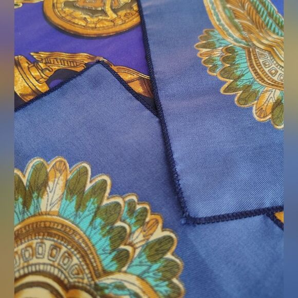 Vintage Scarf Parures De Vent Car Ornaments Gold - Picture 16 of 16